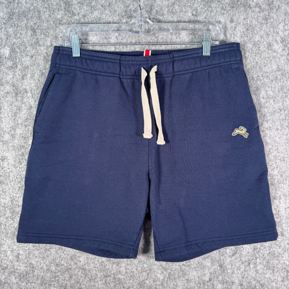 Tracksmith Trackhouse Shorts Mens Medium Blue Lounge Sweat Running Midweight